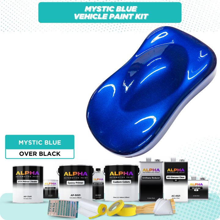 Mystic Blue Vehicle Paint Kit