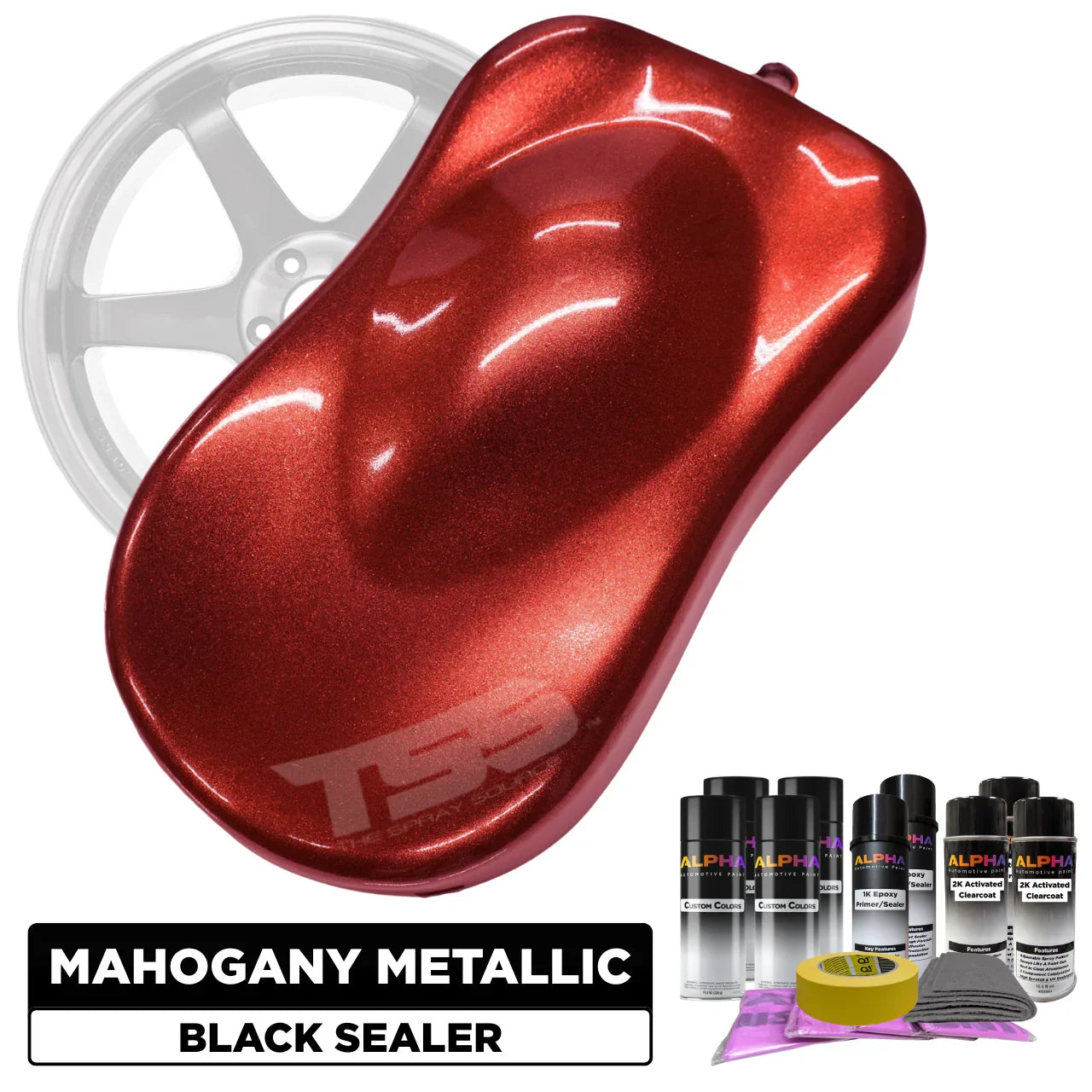 Mahogany Metallic Wheel Paint Kit