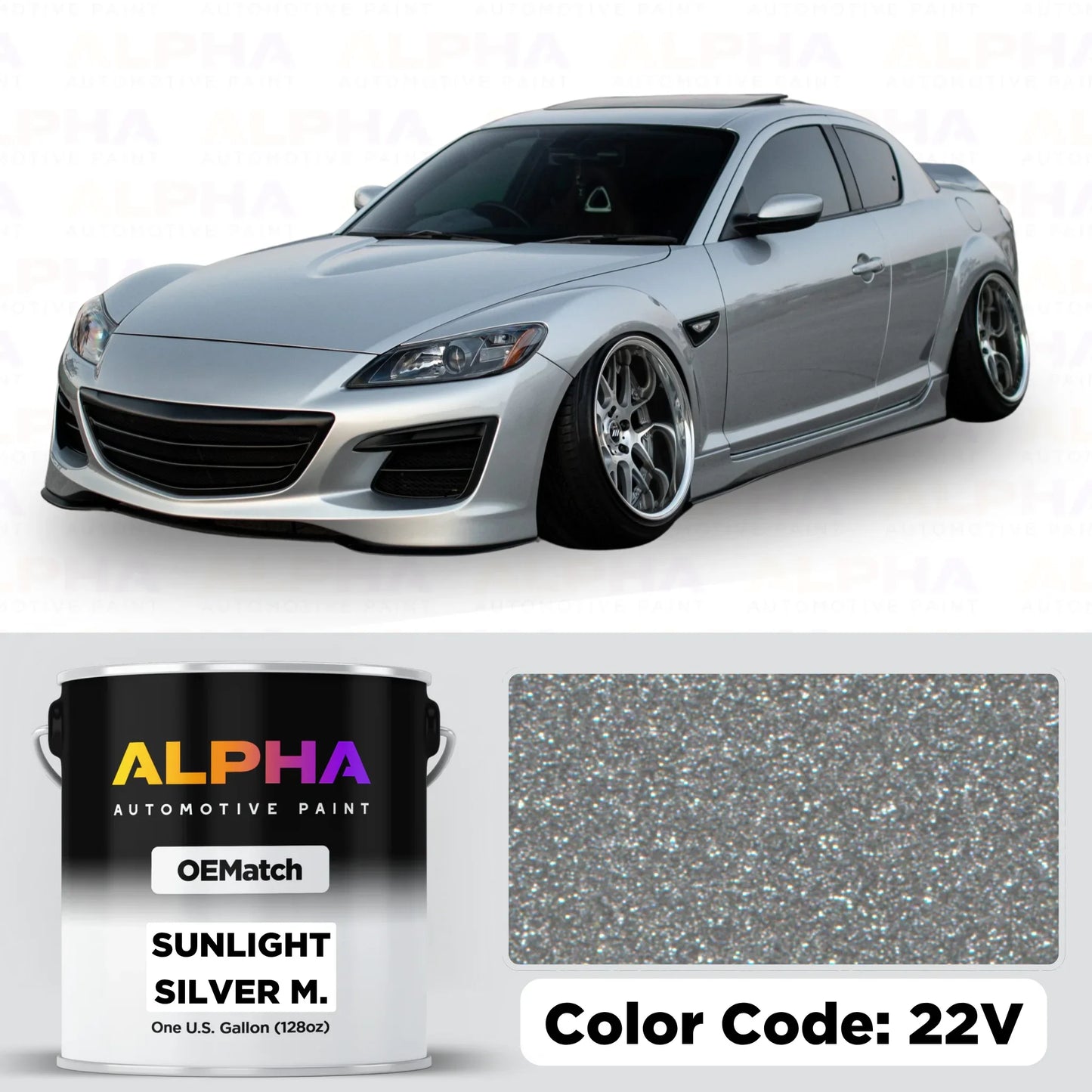 Mazda Sunlight Silver Metallic 22V | OEMatch Basecoat
