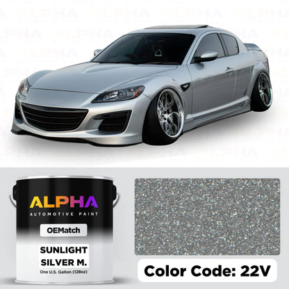 Mazda Sunlight Silver Metallic 22V | OEMatch Basecoat