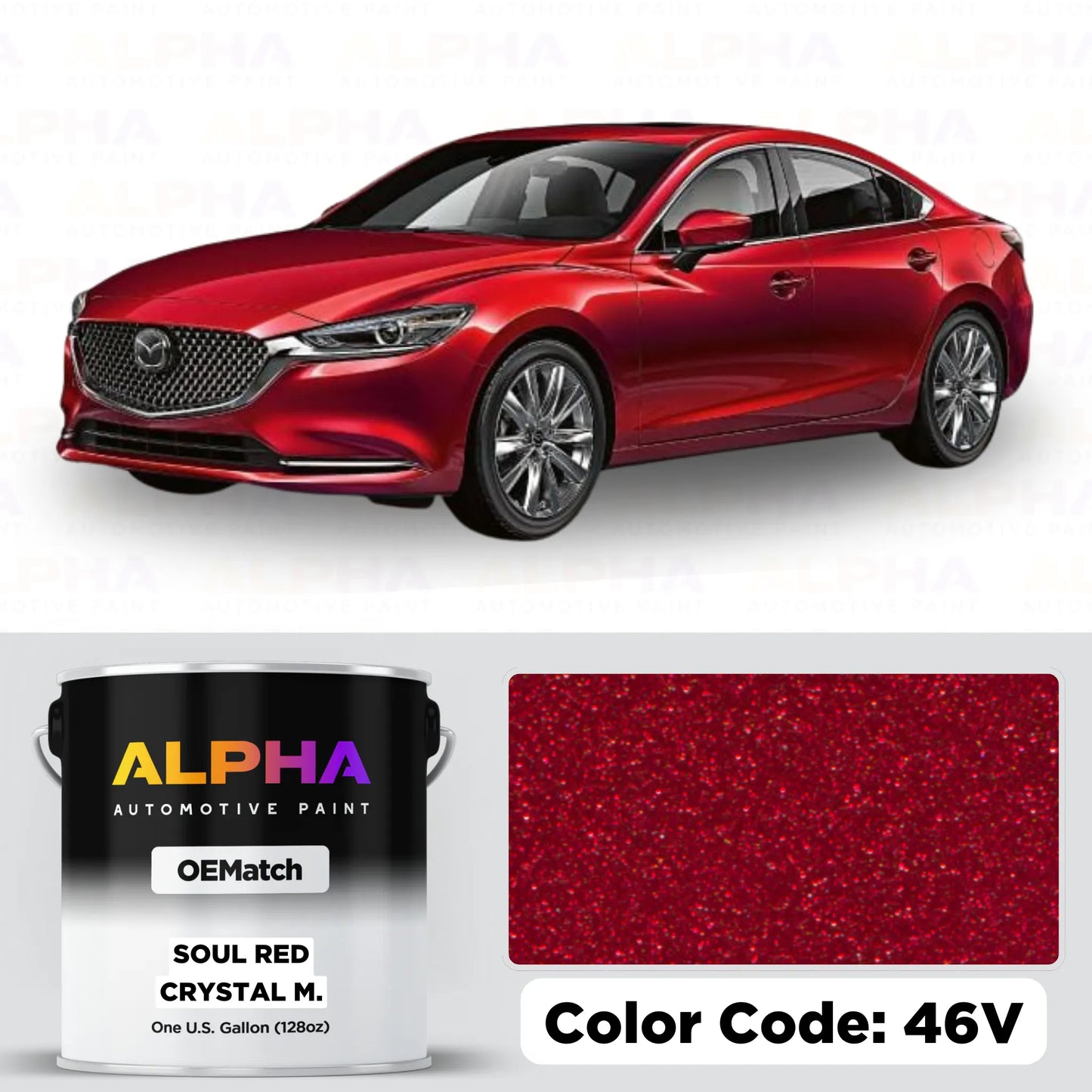 Mazda International Soul Red Crystal Metallic 46V | OEMatch Basecoat