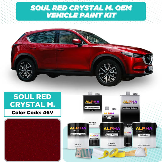 Mazda USA Soul Red Crystal Metallic 46V | OEMatch Vehicle Paint Kit