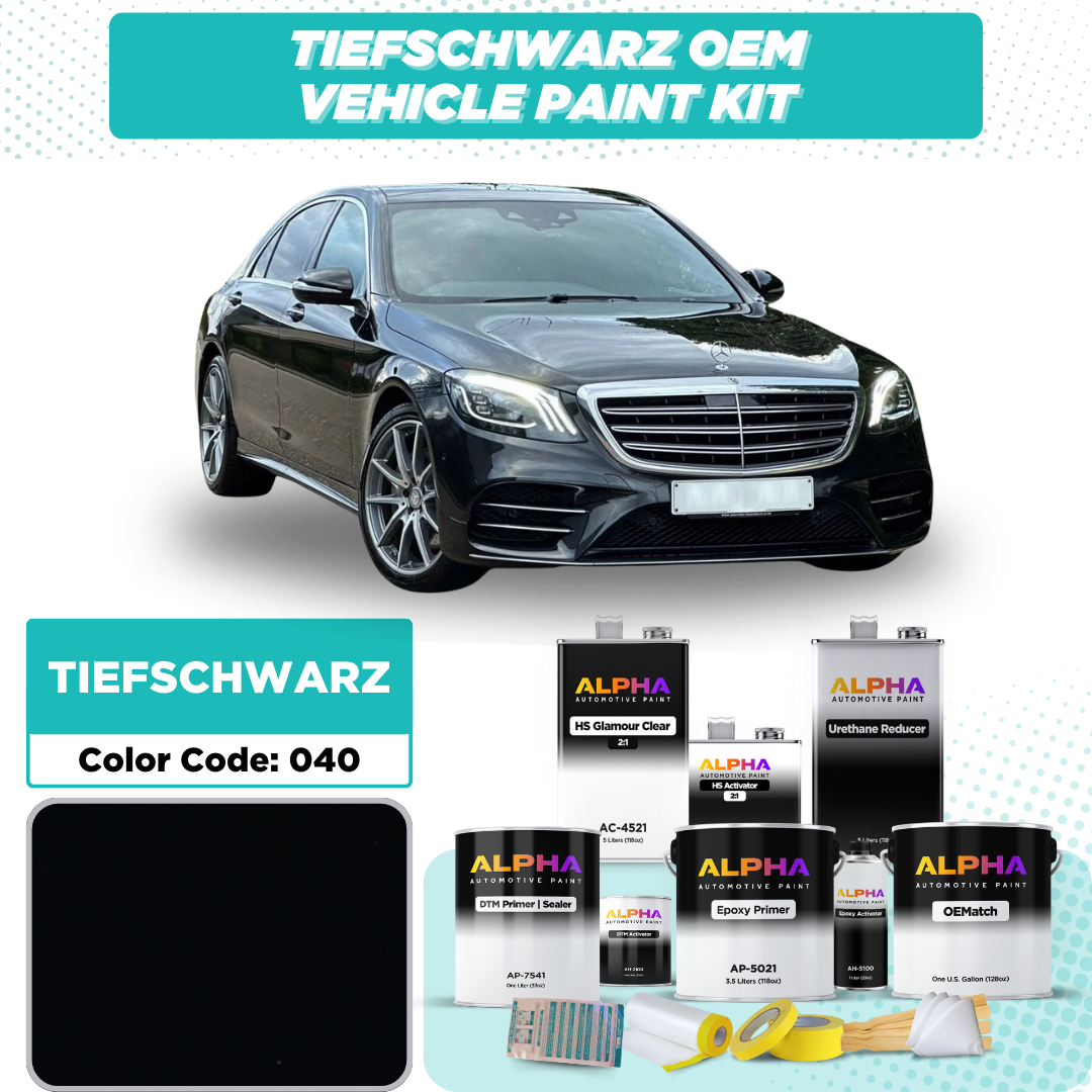 Mercedes Black 040 | OEMatch Vehicle Paint Kit