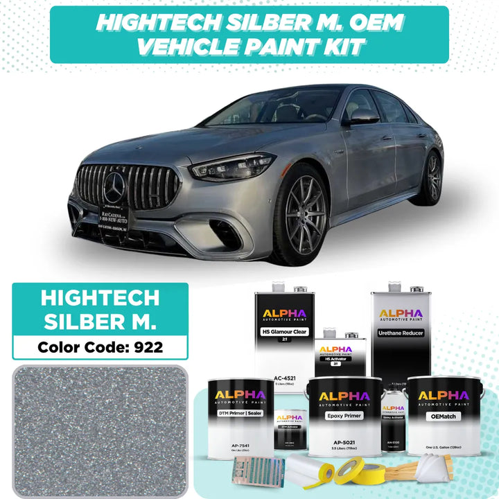 Mercedes Cirrus Silver Metallic 922 | OEMatch Vehicle Paint Kit