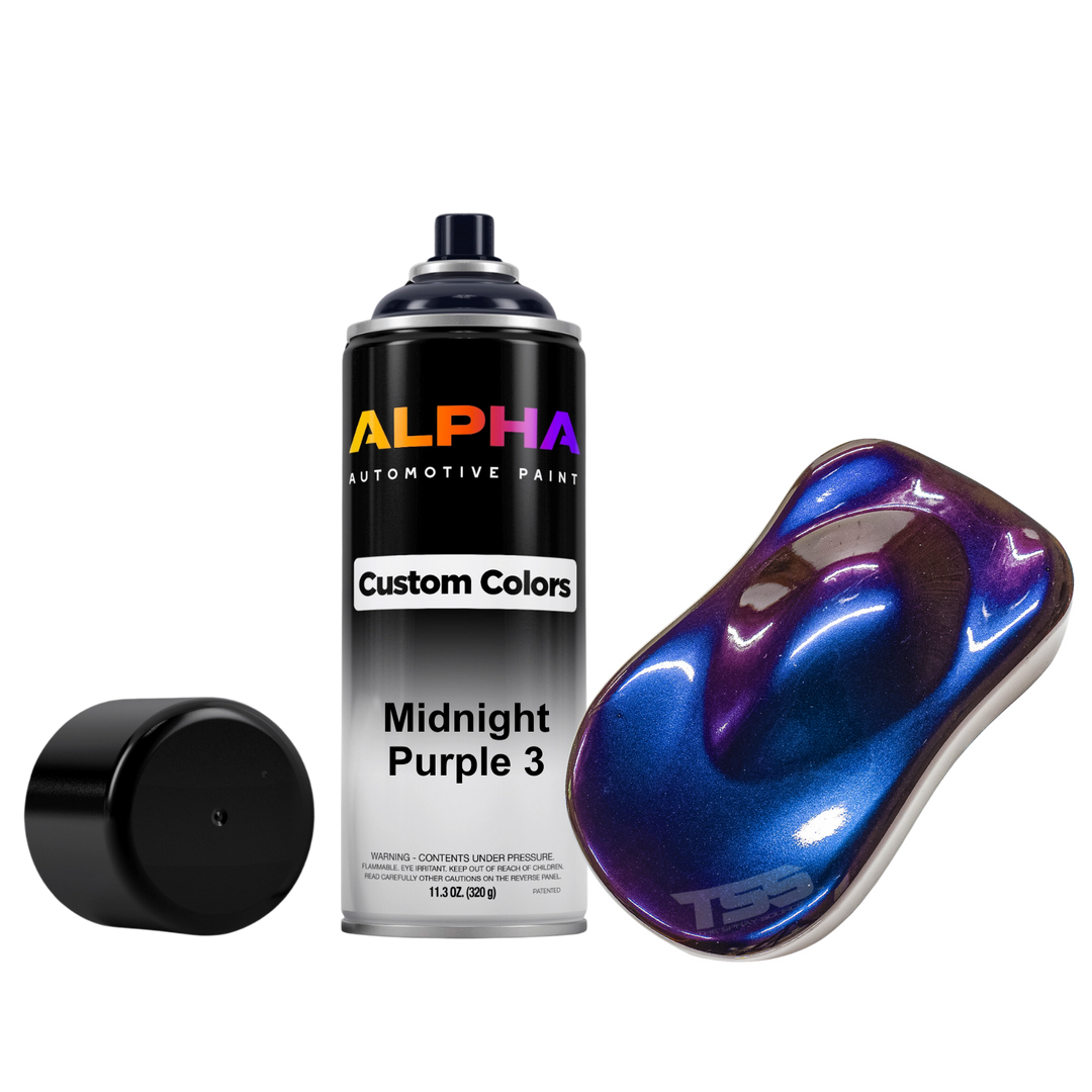 Midnight Purple 3 Alpha Custom Color Aerosol Spray Can Midcoat