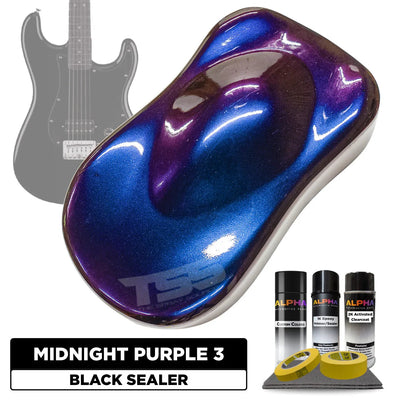 Midnight Purple 3 Guitar Paint Kit
