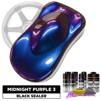 Midnight Purple 3 Wheel Paint Kit