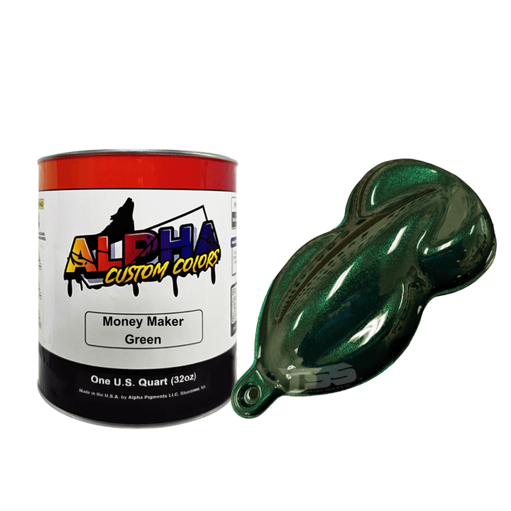 Money Maker Green Paint Basecoat - The Spray Source - Alpha Pigments