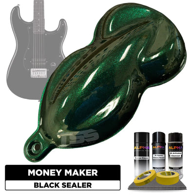 Money Maker Green Guitar Paint Kit