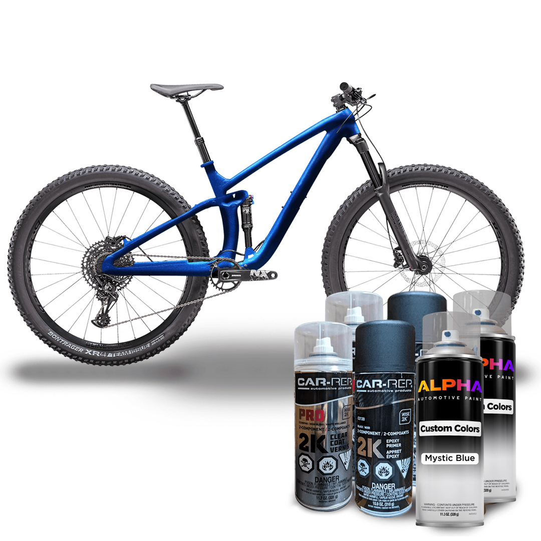 Mystic Blue Bike Paint Kit