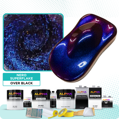 Nero SuperFlake Vehicle Paint Kit