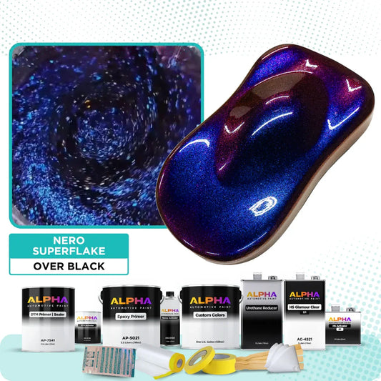 Nero SuperFlake Vehicle Paint Kit