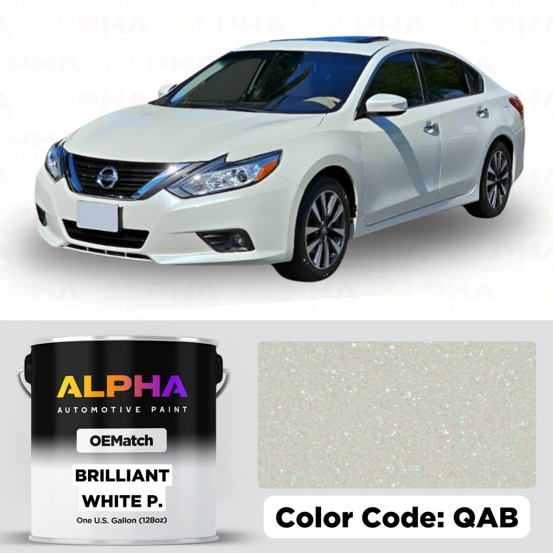 NISSAN BRILLIANT WHITE P. QAB / QAB | OEMatch Basecoat