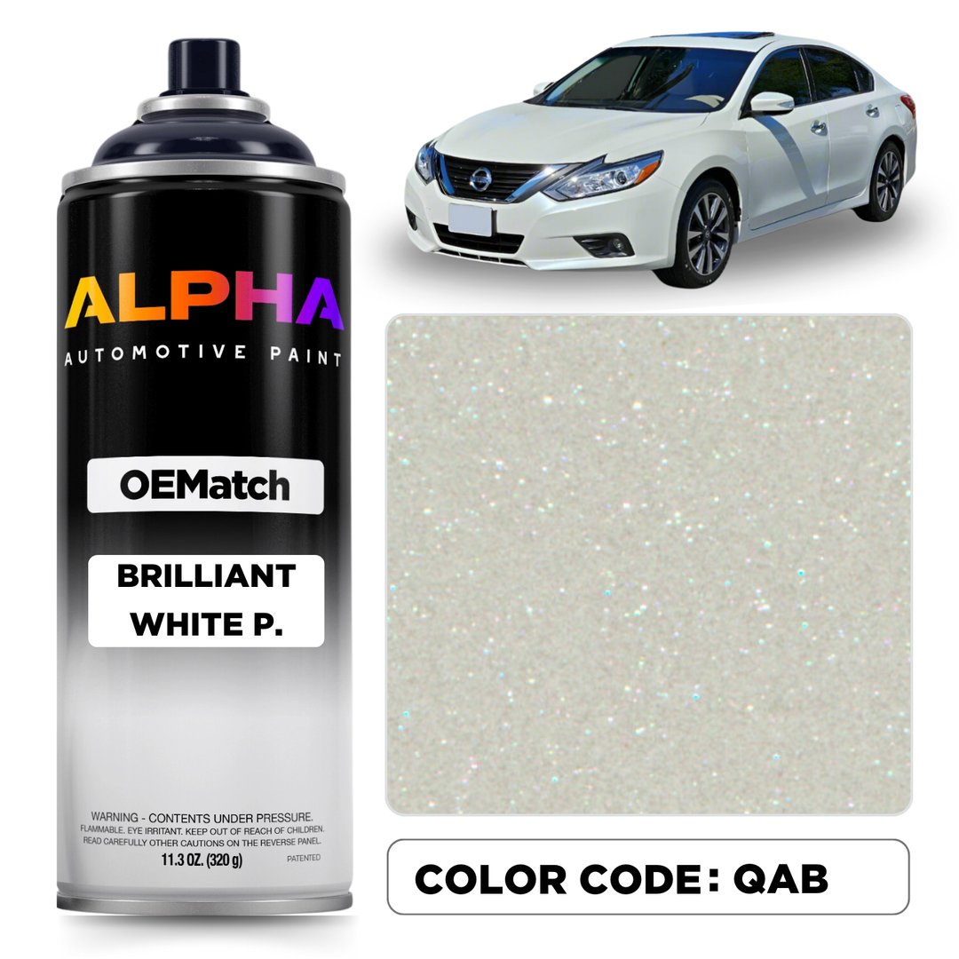 NISSAN BRILLIANT WHITE P. QAB / QAB | OEMatch Spray Can