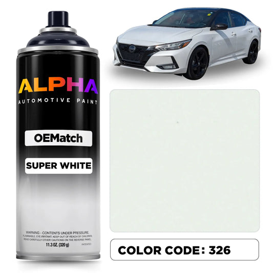 Nissan Super White 326 | OEMatch Spray Can