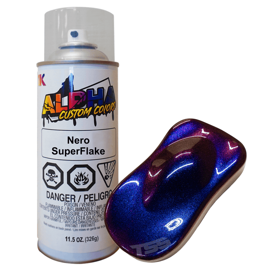 Nero Superflake Pearls Spray Can Midcoat - The Spray Source - Alpha Pigments