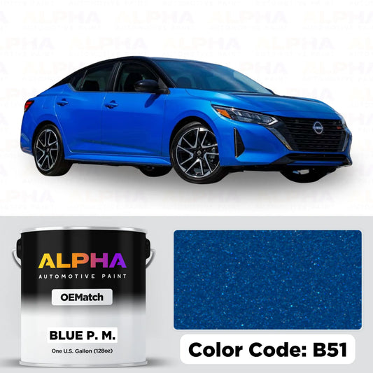 Nissan Electric Blue Metallic B51 | OEMatch Basecoat