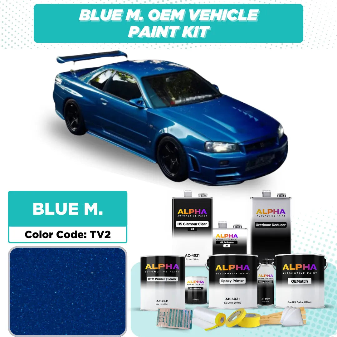 Nissan Bayside Blue Metallic TV2 | OEMatch Vehicle Paint Kit