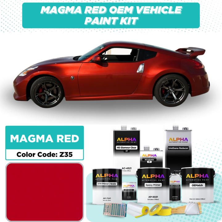 Nissan Magma Red Z35 | OEMatch Vehicle Paint Kit