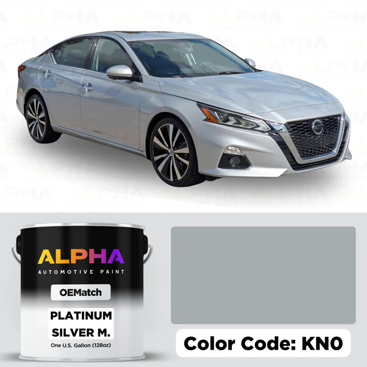 Nissan Platinum Silver Metallic KN0 | OEMatch Basecoat