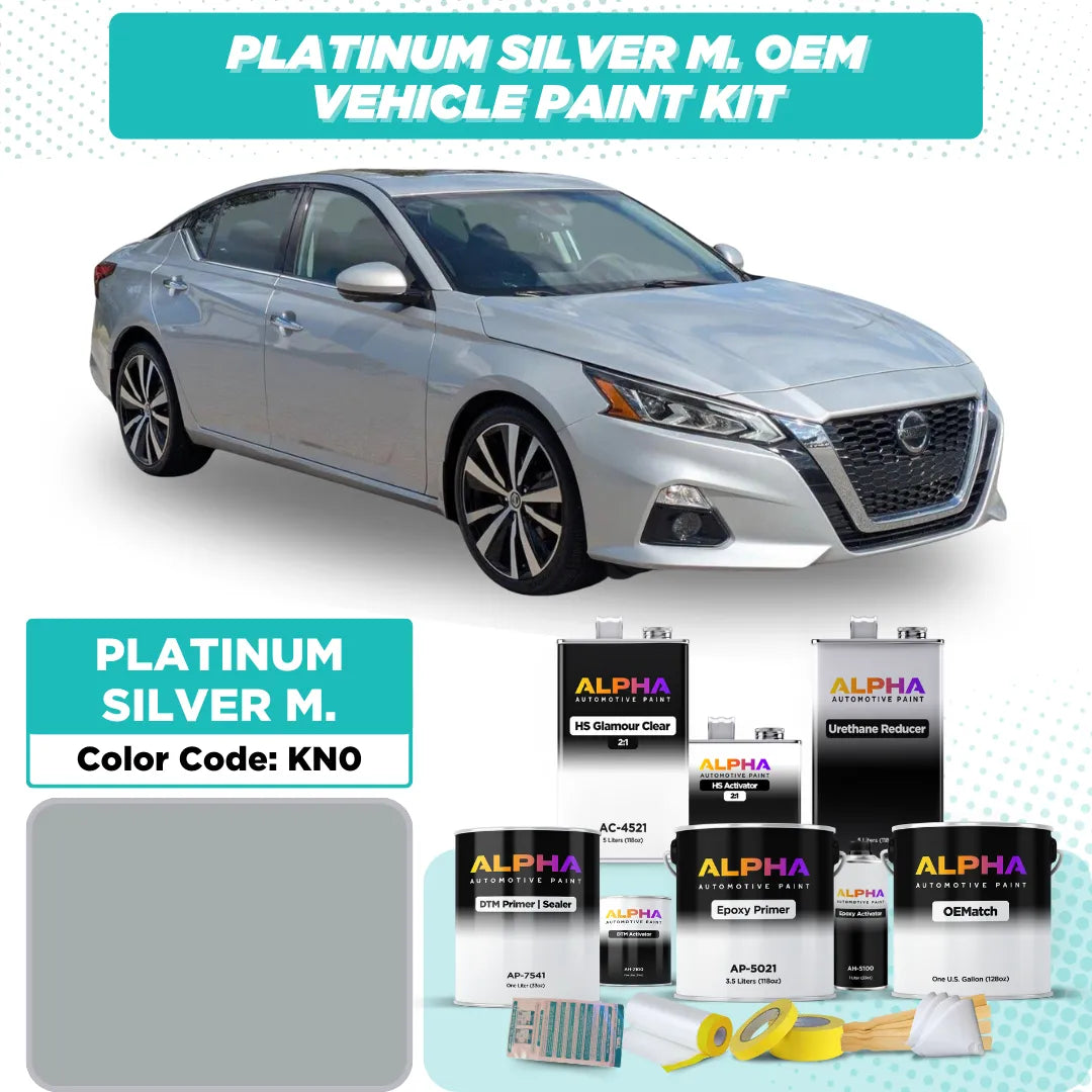 Nissan Platinum Silver Metallic KN0 | OEMatch Vehicle Paint Kit