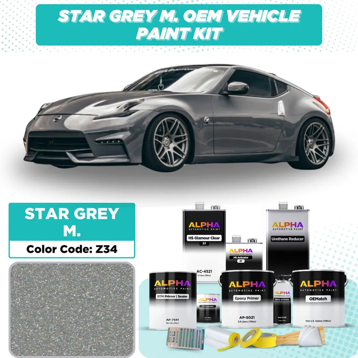 Nissan Star Grey Metallic Z34 | OEMatch Vehicle Paint Kit