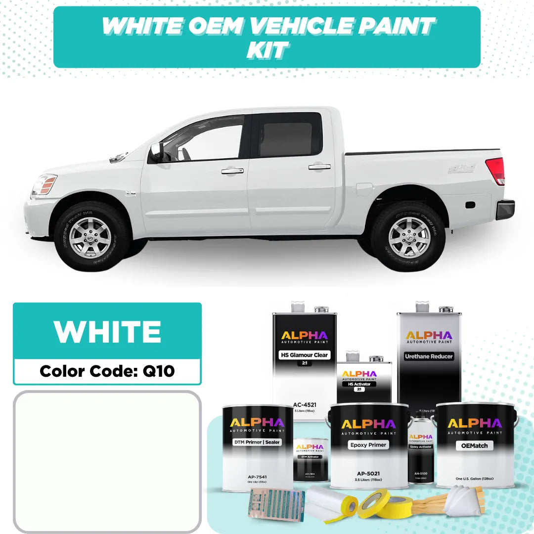 Nissan White Q10 | OEMatch Vehicle Paint Kit