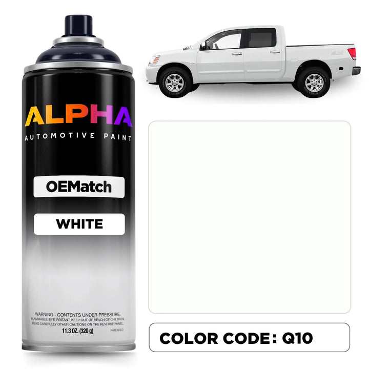 Nissan White Q10 | OEMatch Spray Can