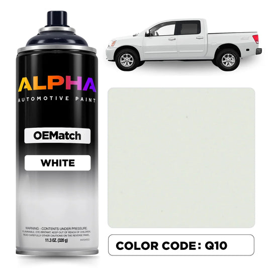 Nissan White Q10 | OEMatch Spray Can