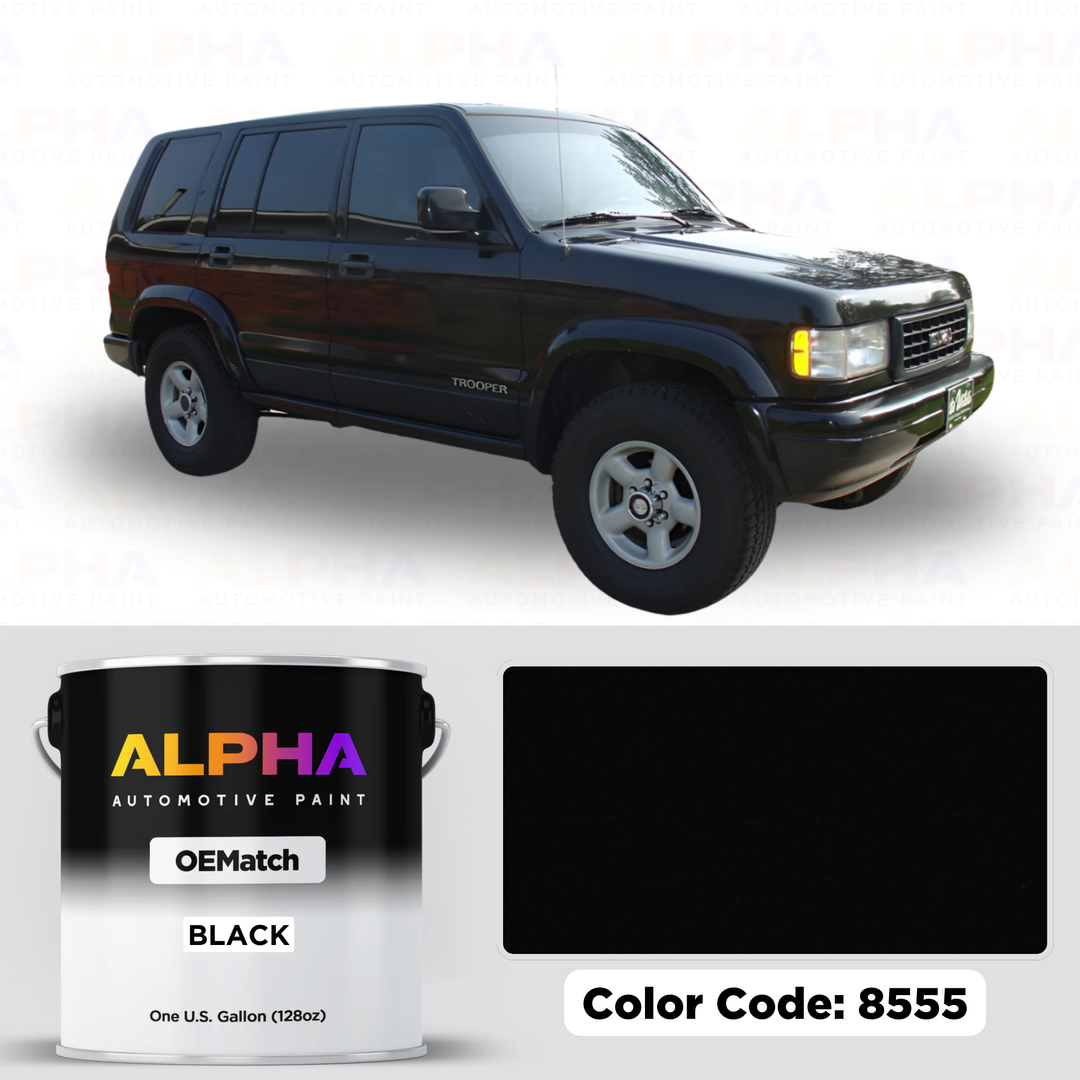 GEN. MOTORS USA BLACK GBA-8555 / 41-8555 | OEMatch Basecoat