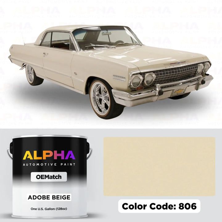 Gen. Motors USA Adobe Beige 806 | OEMatch Basecoat