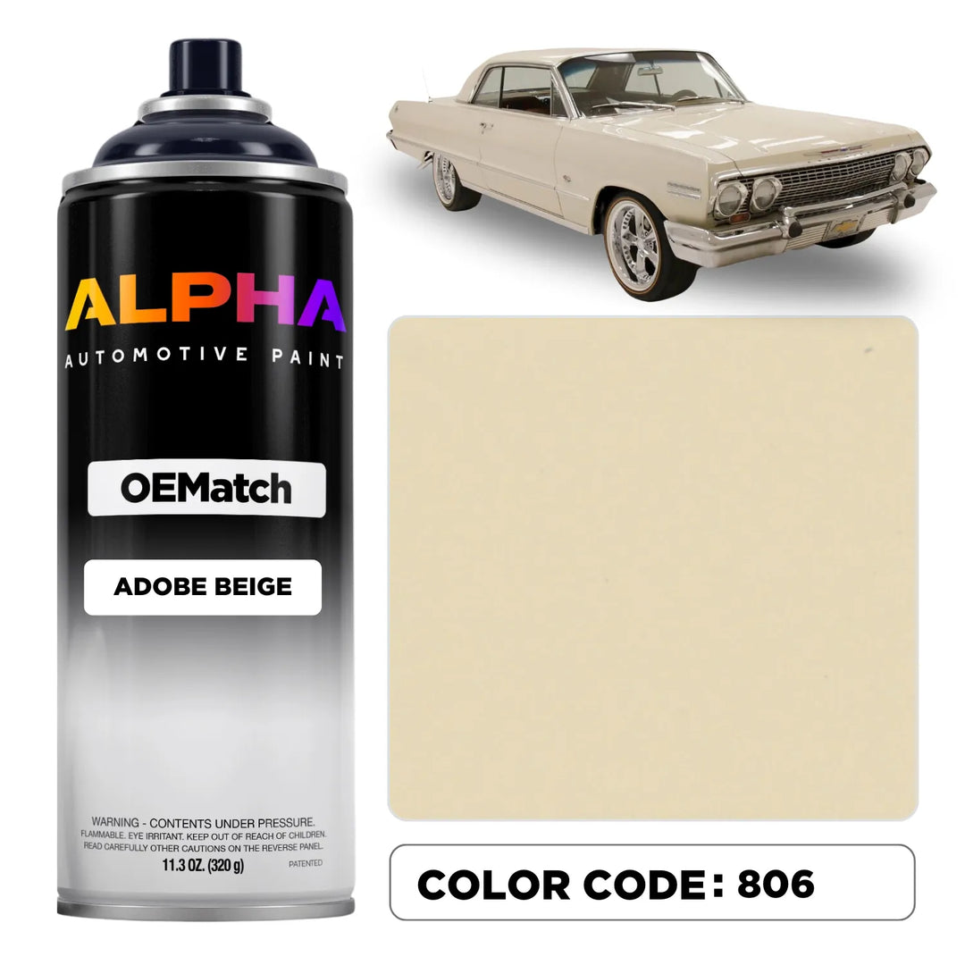 GEN. MOTORS USA ADOBE BEIGE 806 | OEMatch Spray Can