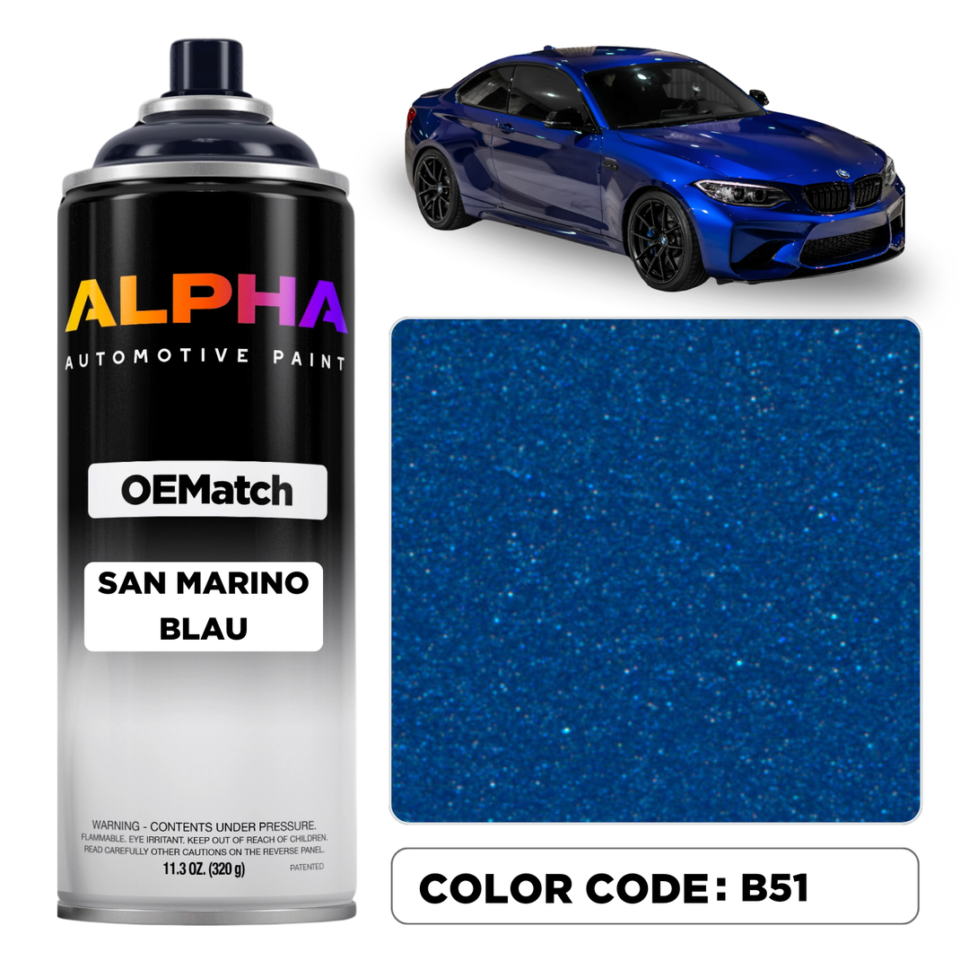 BMW SAN MARINO BLAU M. B51 | OEMatch Spray Can