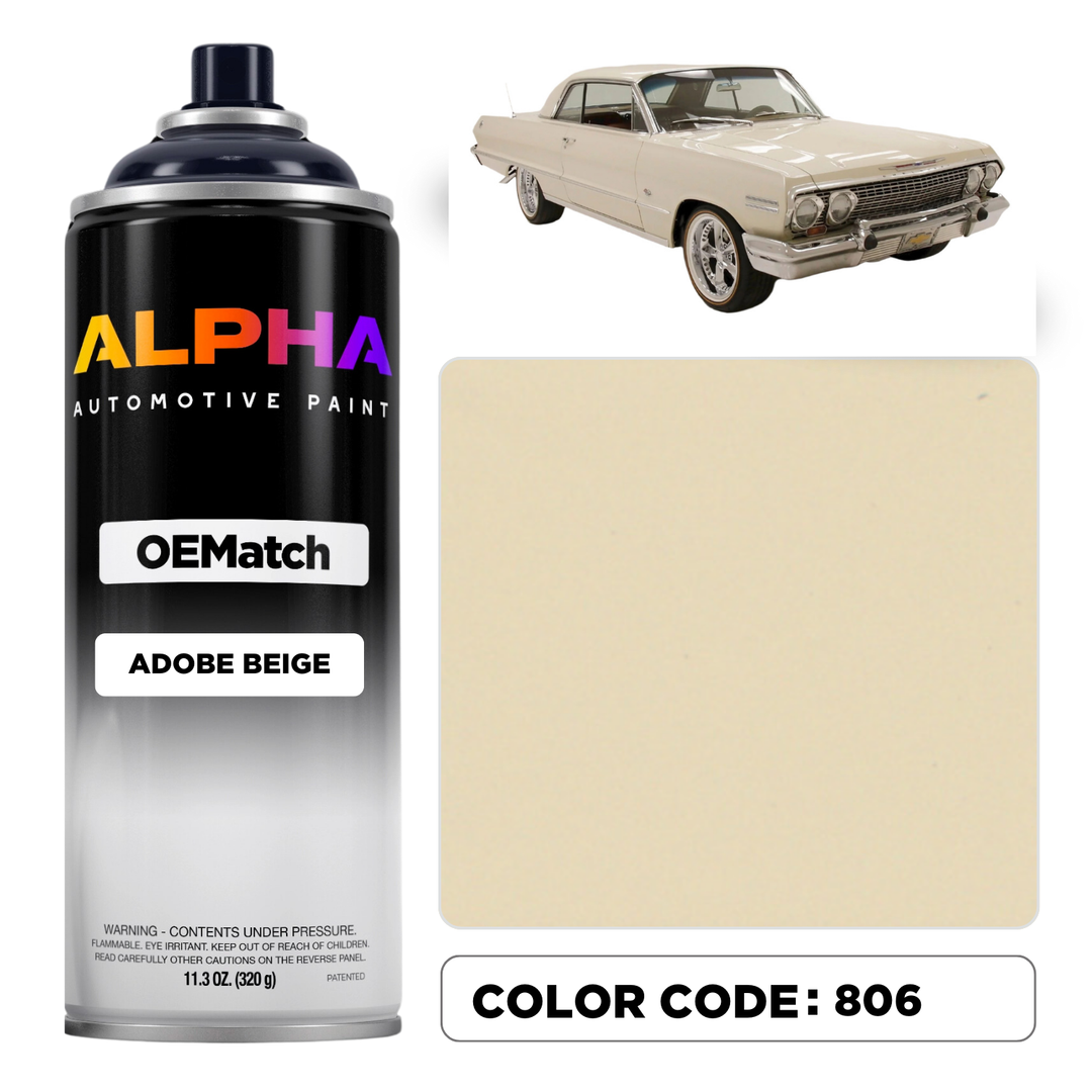 GEN. MOTORS USA ADOBE BEIGE 806 | OEMatch Spray Can