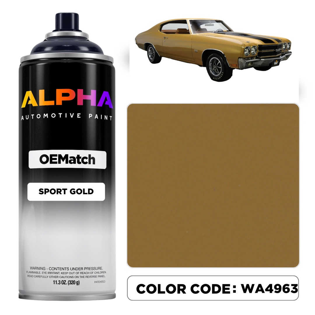 GEN. MOTORS USA SPORT GOLD 63-131E / WA131E | OEMatch Spray Can