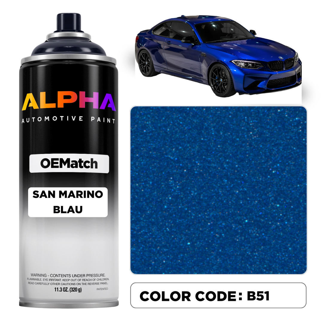 BMW SAN MARINO BLAU M. B51 | OEMatch Spray Can