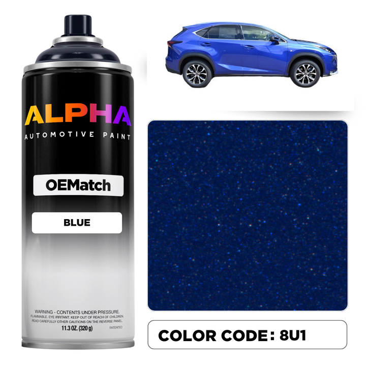 TOYOTA BLUE M. 8U1 | OEMatch Spray Can