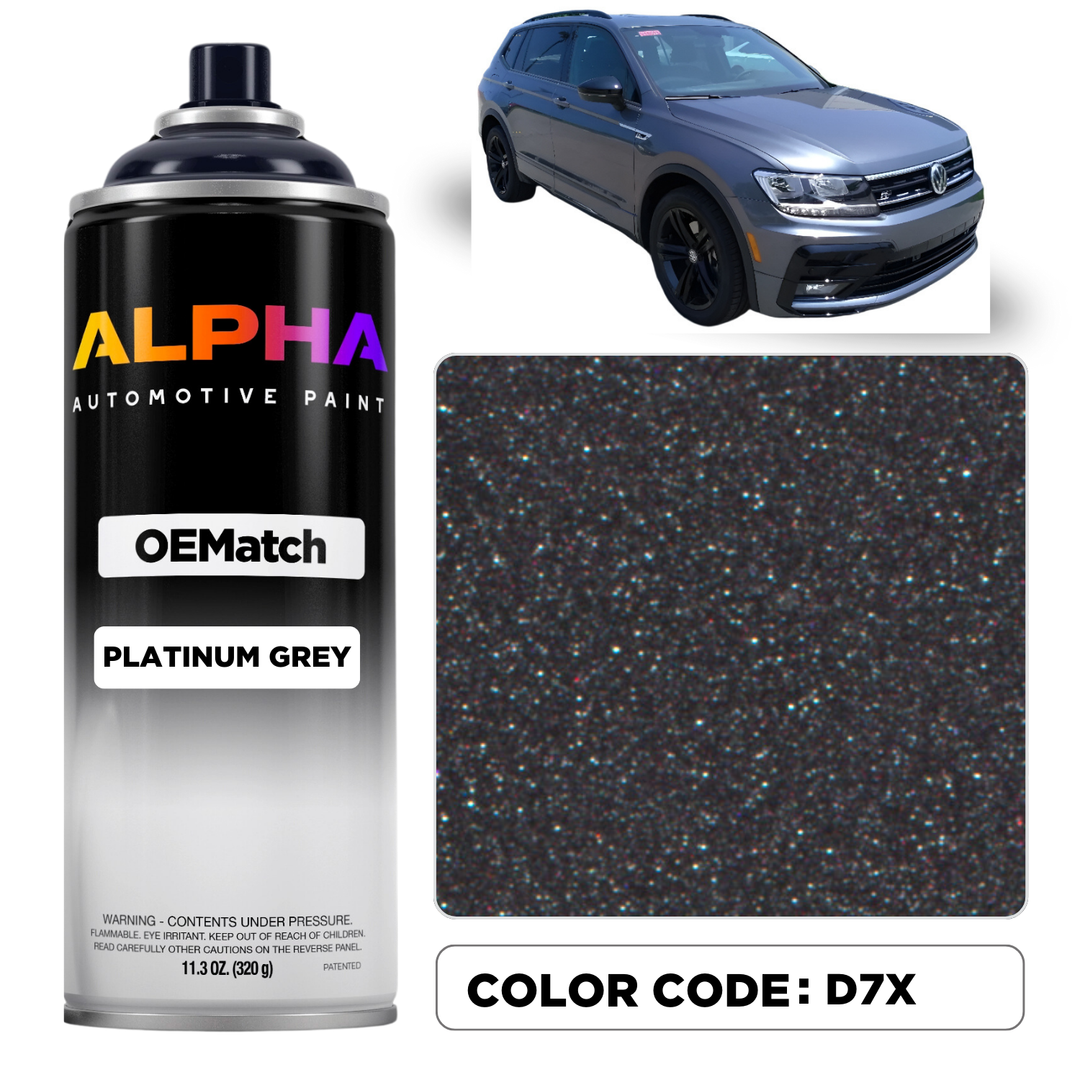 VW PLATINUM GREY M. D7X | OEMatch Spray Can