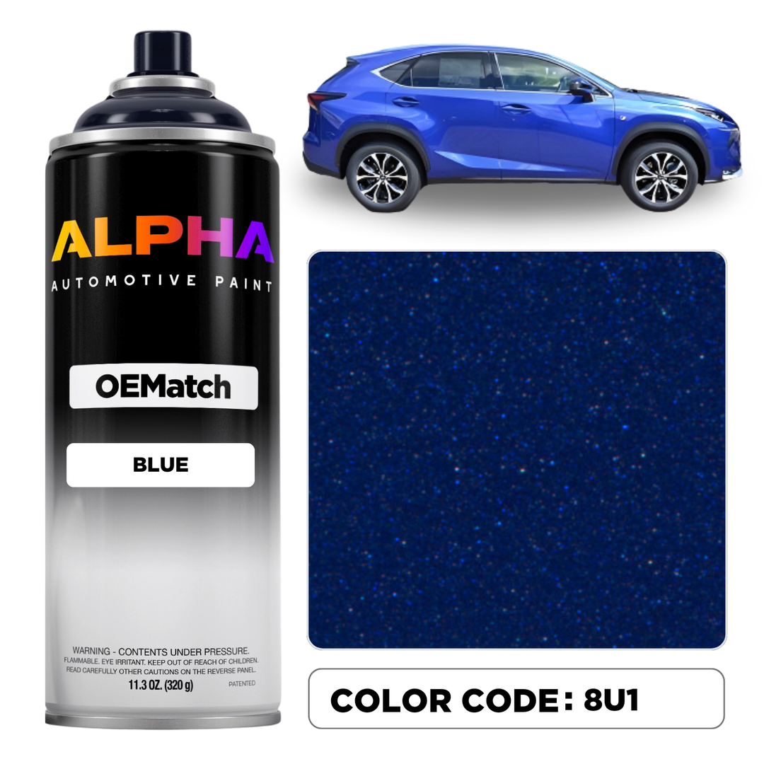 TOYOTA BLUE M. 8U1 | OEMatch Spray Can