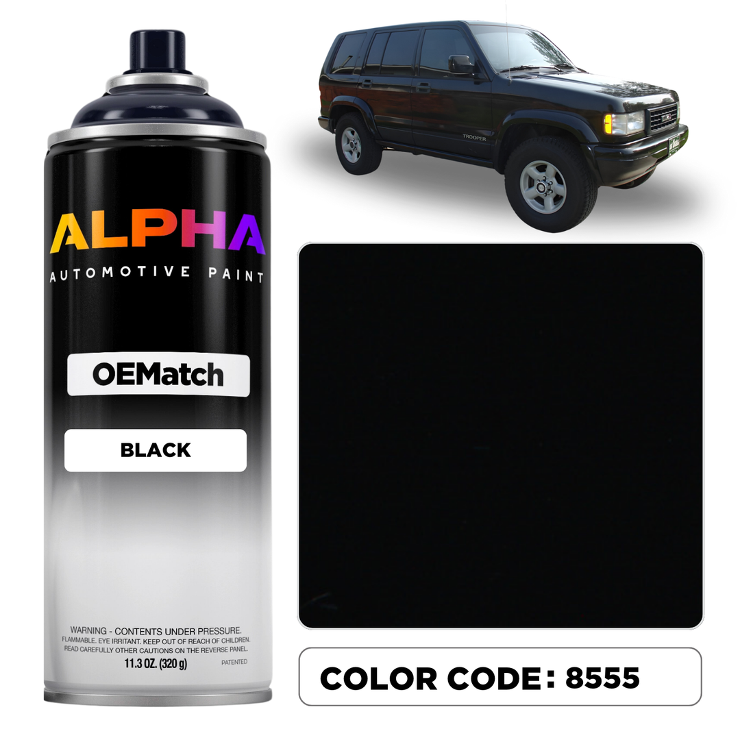 GEN. MOTORS USA BLACK GBA-8555 / 41-8555 | OEMatch Spray Can