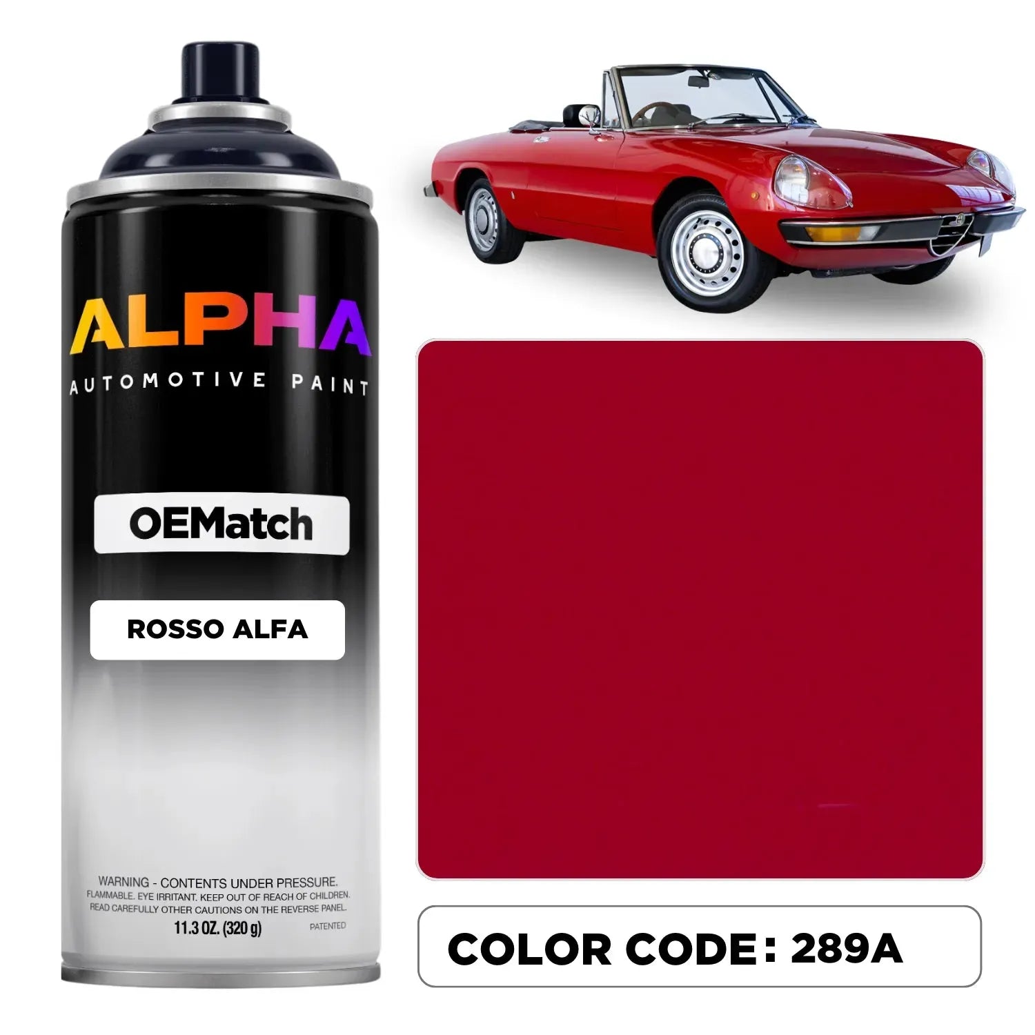 ALFA ROMEO ROSSO ALFA 289A | OEMatch Spray Can