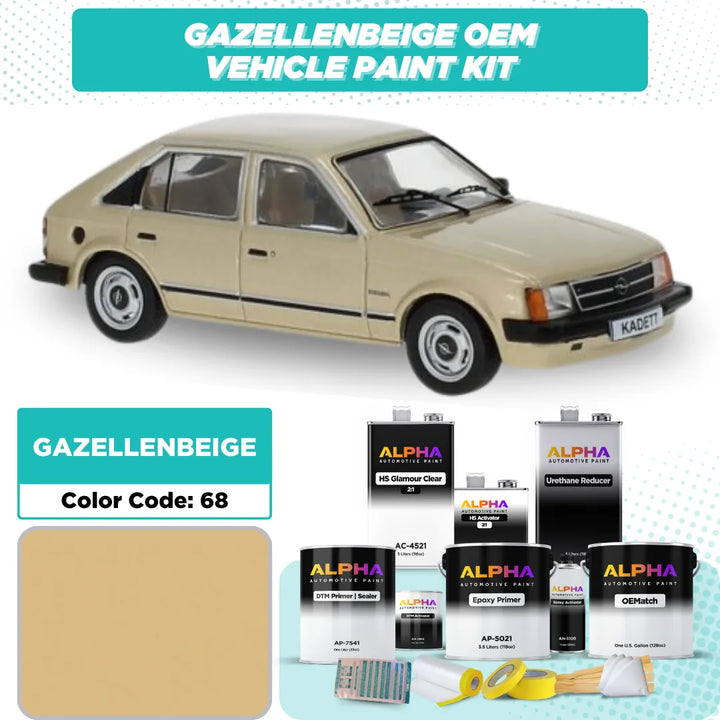 Opel Gazelle Beige 68 / 428 | OEMatch Vehicle Paint Kit