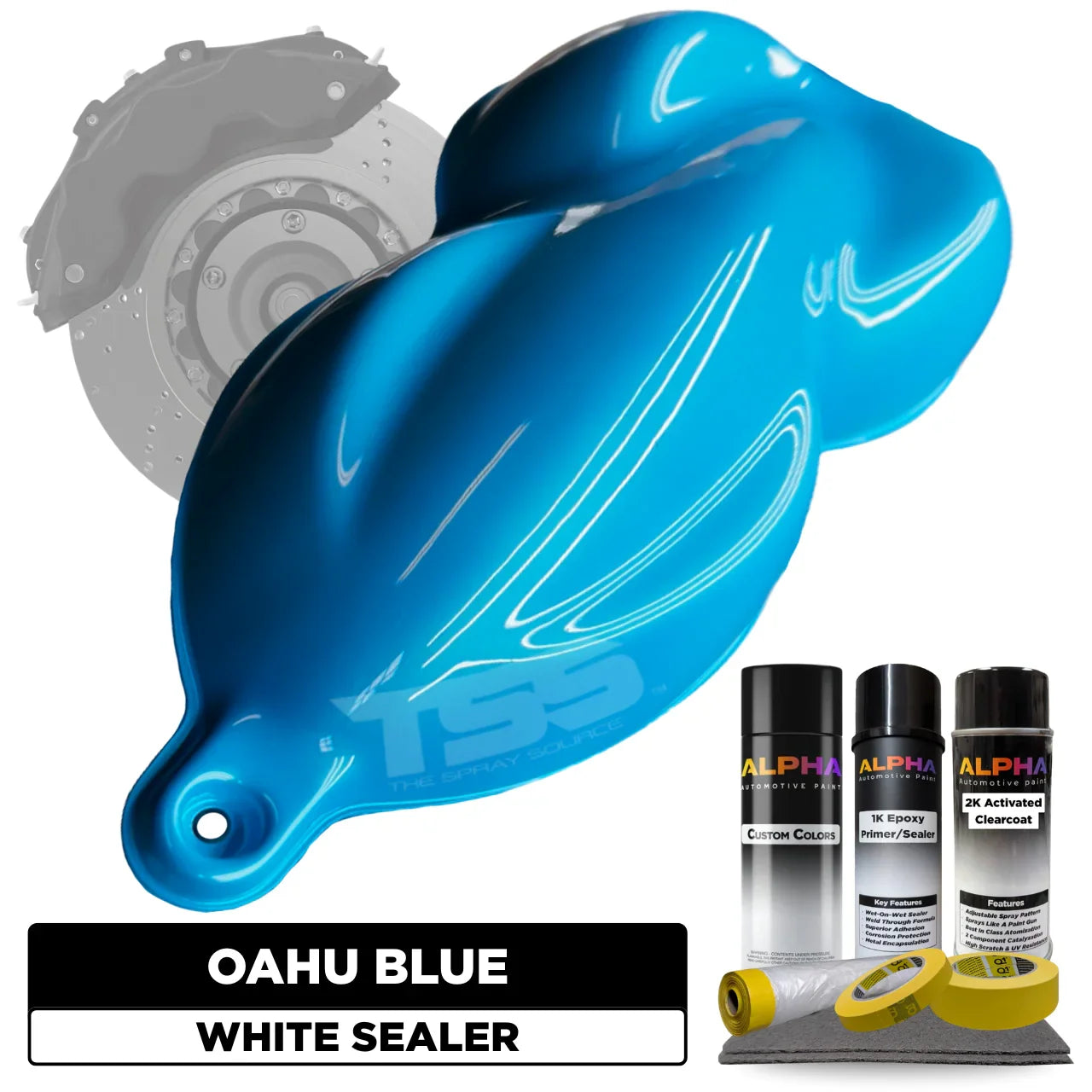 Oahu Blue Brake Caliper Paint Kit – The Spray Source