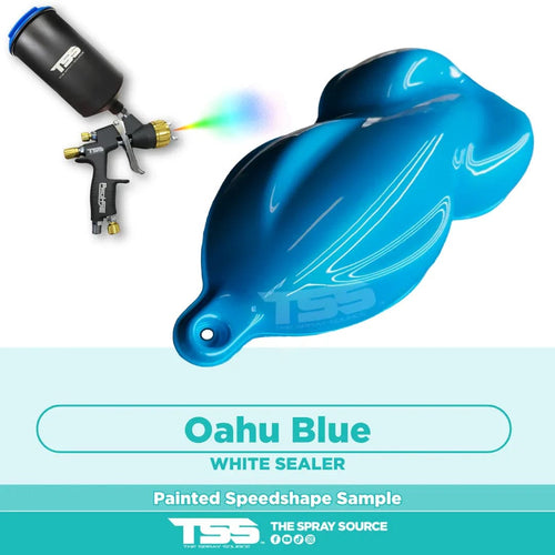 Oahu Blue Painted Sample (White Ground Coat)