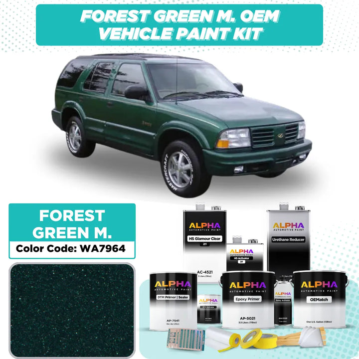 Oldsmobile Forest Green Metallic WA7964 | OEMatch Vehicle Paint Kit