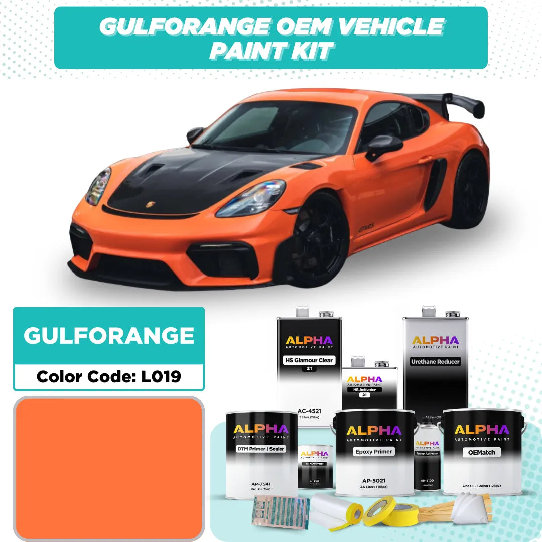 Porsche Gulf Orange L019 | OEMatch Vehicle Paint Kit