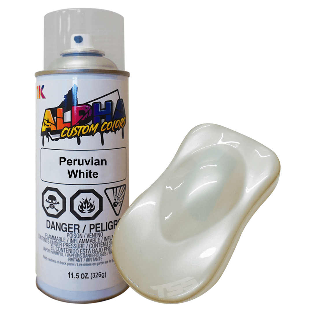 Peruvian White Spray Can Midcoat - The Spray Source - Alpha Pigments