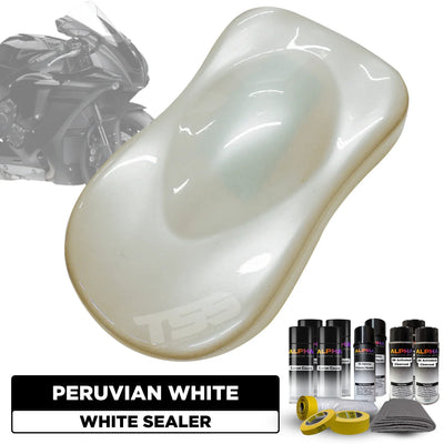 Peruvian White Motorcycle Paint Kit