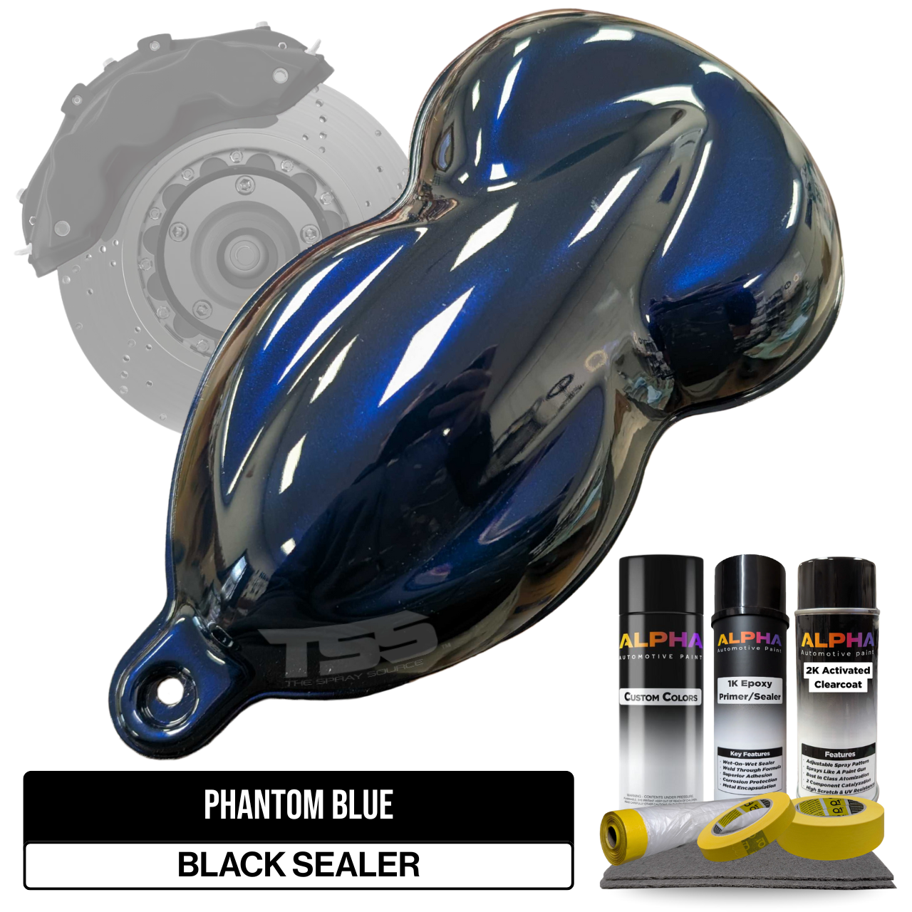 Phantom Blue Brake Caliper Paint Kit