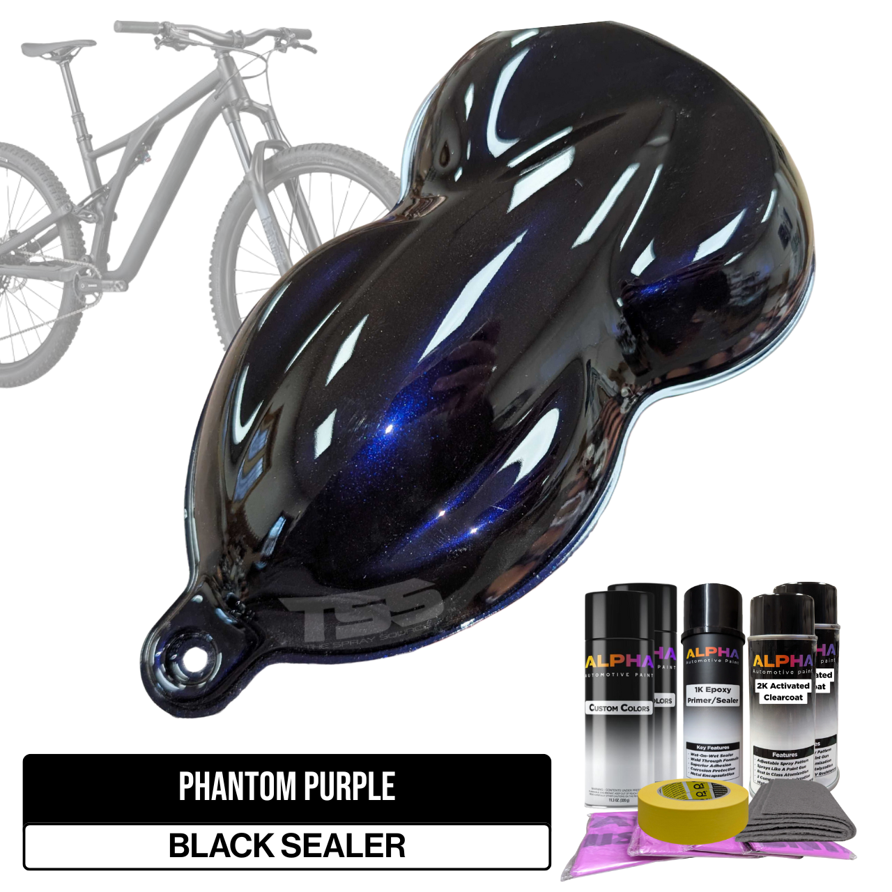 Phantom Purple Bike Paint Kit